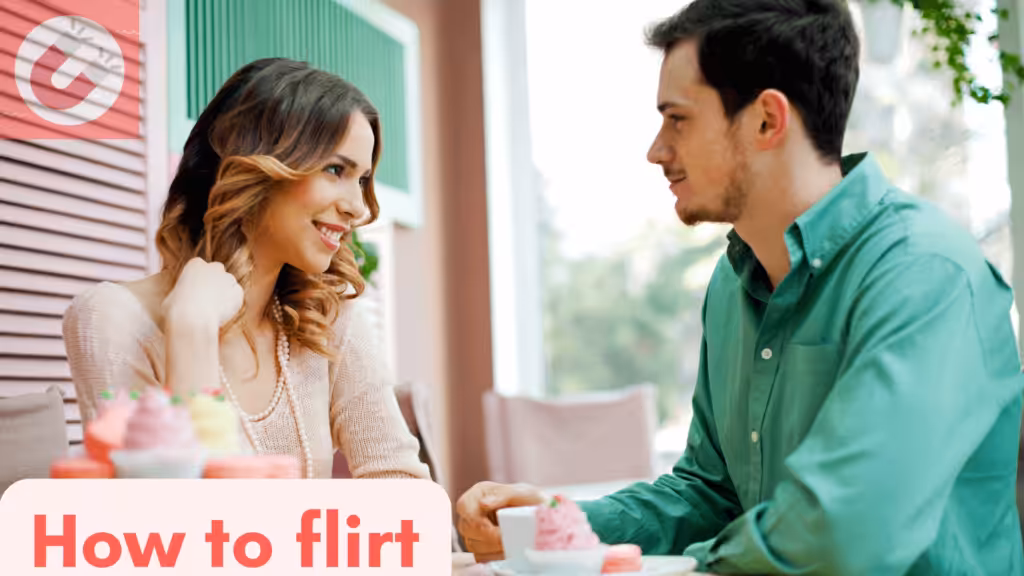 Two people sharing a flirtatious smile, demonstrating the art of flirting