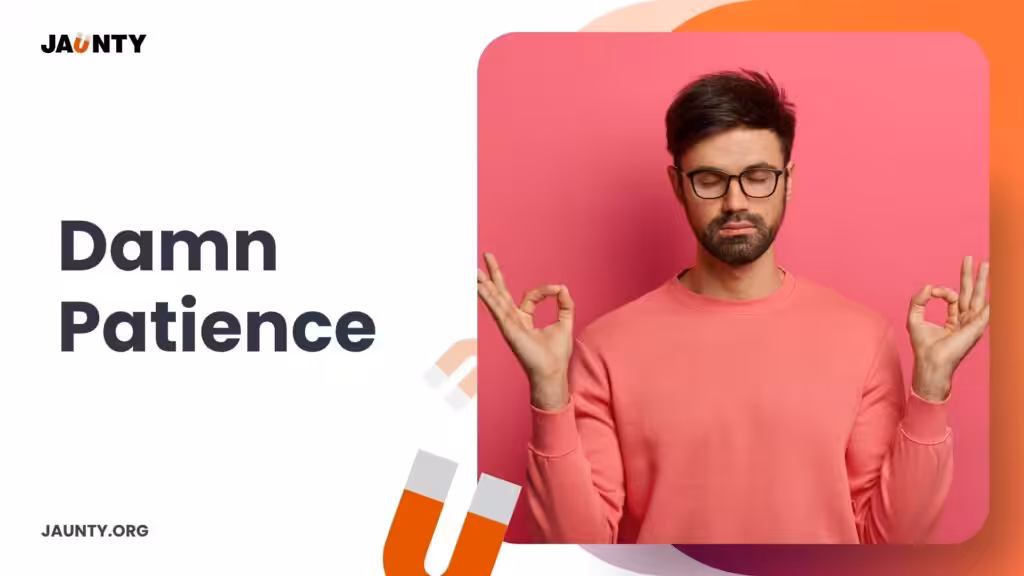 Person practicing patience in a social interaction, learning to slow down