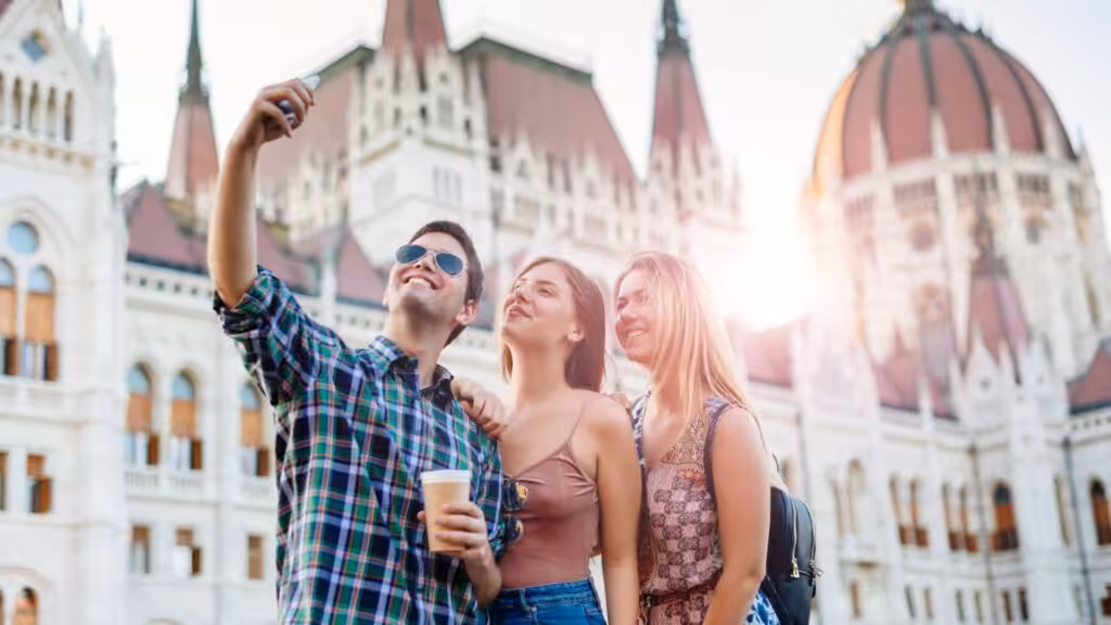 Traveler meeting locals abroad, showing how travel builds social skills